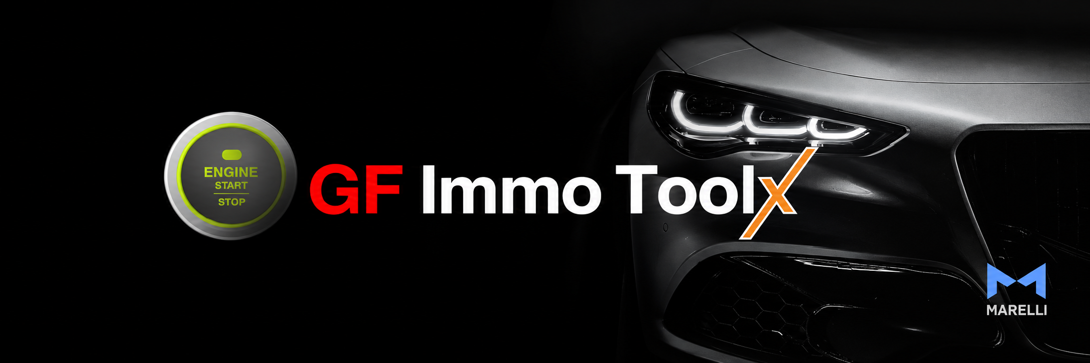 GF Immo ToolX con vehículo y símbolo de arranque